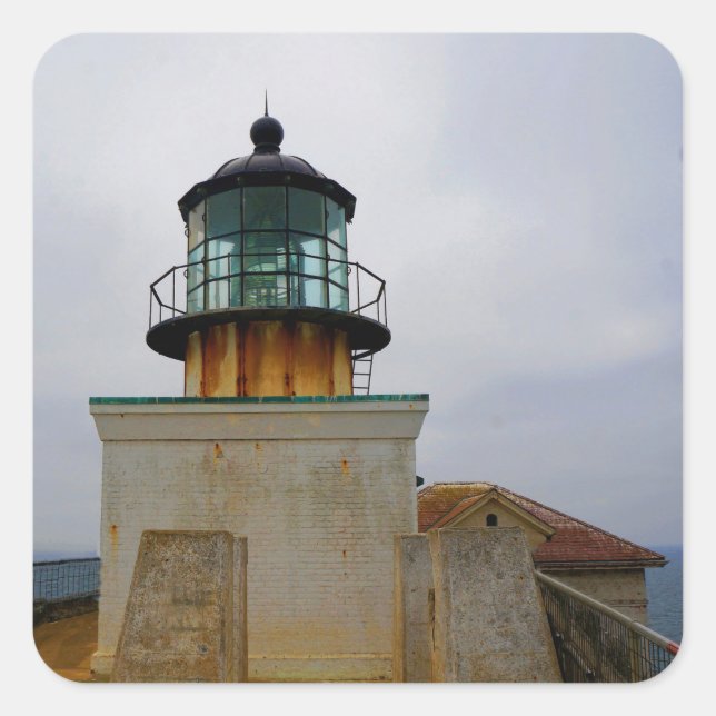 Adesivo Quadrado Ponto Bonita Lighthouse #3 Stickers (Frente)