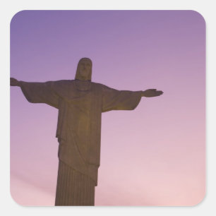 Adesivo Quadrado Ponto de vista, Estátua de Cristo no Corcovado, 70