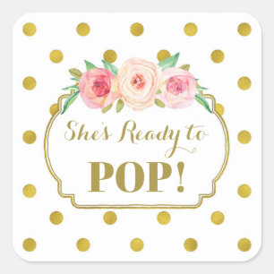 Adesivo Quadrado Pontos do ouro branco está pronta para estalar Ta