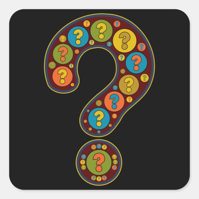 Adesivo Quadrado Pontuação de Imagem Artística Vermelha Escura (Frente)