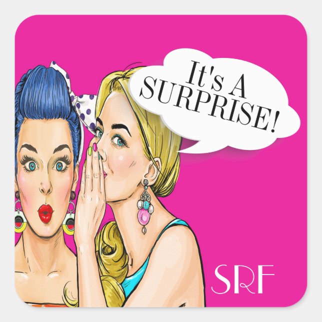 Adesivo Quadrado Pop Art Stickers (Frente)