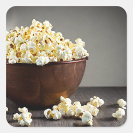 Adesivo Quadrado Popcorn Square Sticker