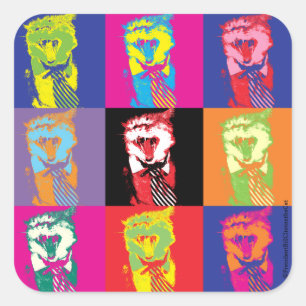 Adesivo Quadrado Pop'n'Roll com senhor presidente!