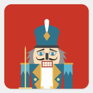 Adesivo Quadrado Porta copos Clássica de Nutcracker de Natal