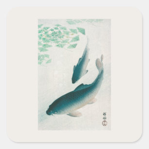 ADESIVO QUADRADO PORTA COPOS-VESTIDO: OHARA KOSON : CARP/KOI 1926 
