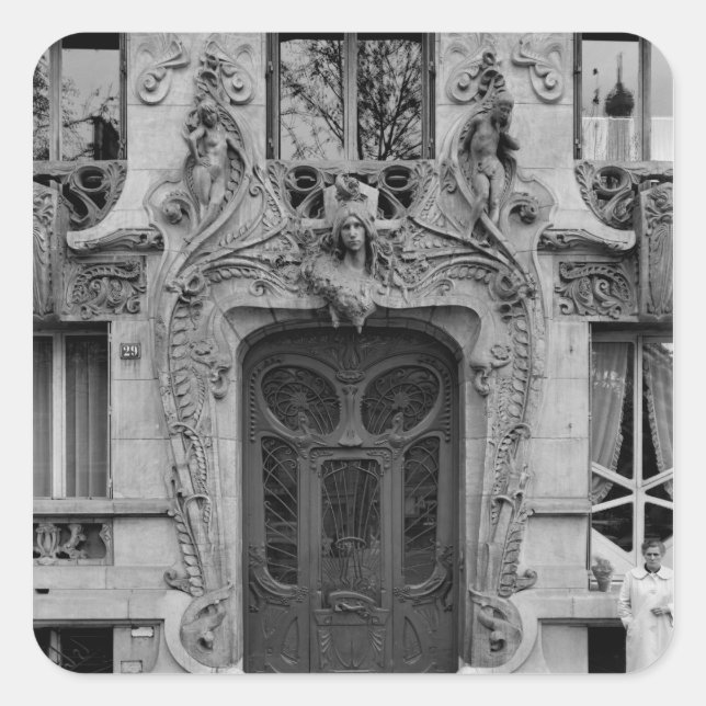 Adesivo Quadrado Porta de entrada para os apartamentos 2 (Frente)