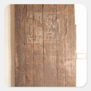 Adesivo Quadrado Porta de madeira do túmulo de Khonsuhotep novo