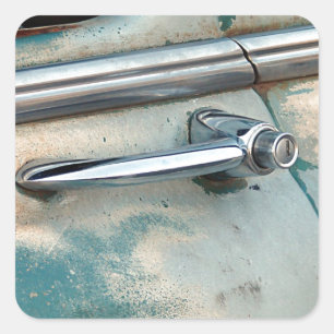 Adesivo Quadrado Porta do carro vintage