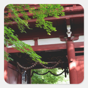 Adesivo Quadrado Portão Niomon, Templo Hondoji, Japão
