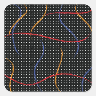 Adesivo Quadrado Portas e Splatter de Pintura Retroativa