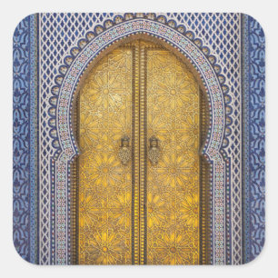 Adesivo Quadrado Portas Ornamentadas do Palácio do Rei