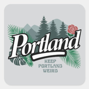 Adesivo Quadrado Portland Oregon