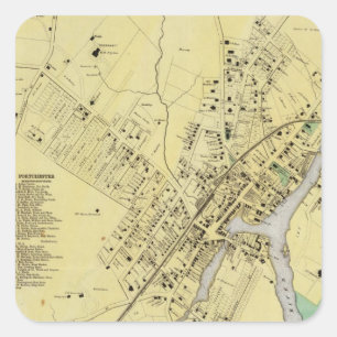 Adesivo Quadrado Porto Chester, NY