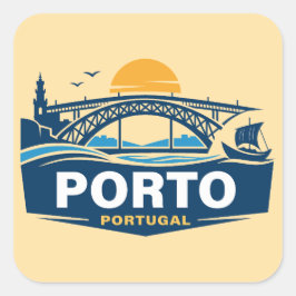 Adesivo Quadrado Porto Portugal Europa