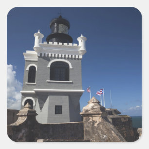 Adesivo Quadrado Porto Rico, San Juan, Velho San Juan, El Morro