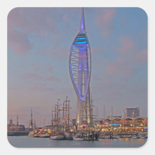 Adesivo Quadrado Portsmouth, Hampshire, Inglaterra