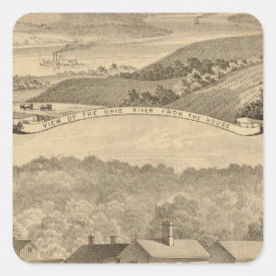 Adesivo Quadrado Portsmouth, Ohio