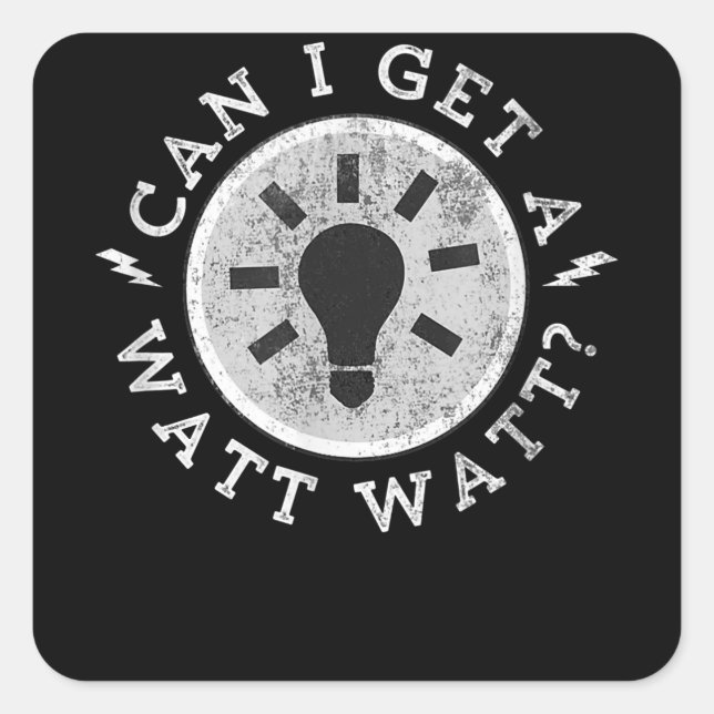 Adesivo Quadrado Posso pegar um Engenheiro elétrico de amantes engr (Frente)