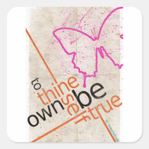 Adesivo Quadrado Poster de Motivação