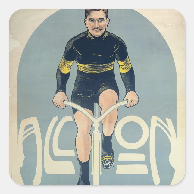 Adesivo Quadrado Poster representando Francois Faber (Frente)
