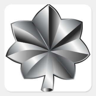 Adesivo Quadrado posto militar dos EUA - Tenente-Coronel