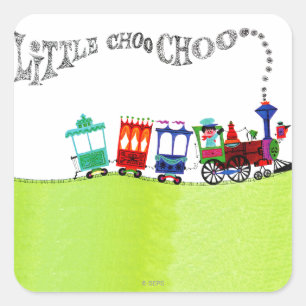 Adesivo Quadrado Pouco Choo Choo