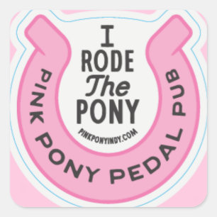 Adesivo Quadrado Pôy Pedal Pink Indy