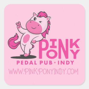 Adesivo Quadrado Pôy Pedal Pink Indy