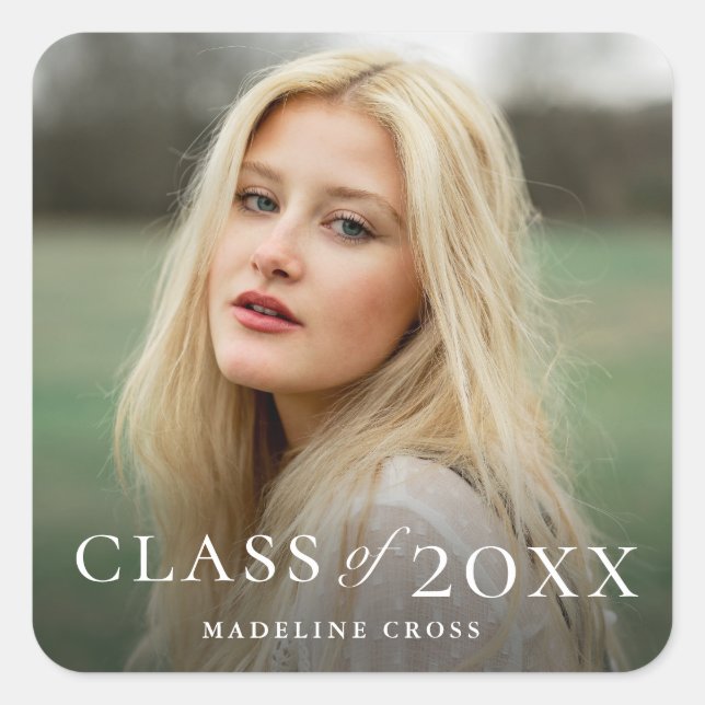 Adesivo Quadrado Praça da Graduação de Fotos 2022 (Frente)