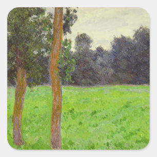 Adesivo Quadrado Pradaria do la dos dans de Claude Monet   Deux