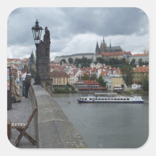 Adesivo Quadrado Praga / Cartazes personalizados da Praha
