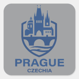 Adesivo Quadrado Praga Chéquia Europa
