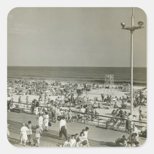 Adesivo Quadrado Praia aglomerada