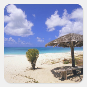 Adesivo Quadrado Praia Coco Point, Barbuda, Antígua