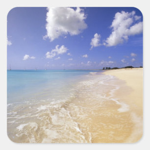 Adesivo Quadrado Praia da Baía Baixa, Barbuda, Antígua