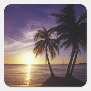 Adesivo Quadrado Praias em Negril, Jamaica 3
