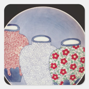 Adesivo Quadrado Prato de Nabeshima, período de Edo