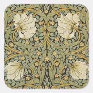 Adesivo Quadrado Pre-Raphaelite do vintage do Pimpernel de William