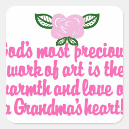 Adesivo Quadrado Precioso Vovó