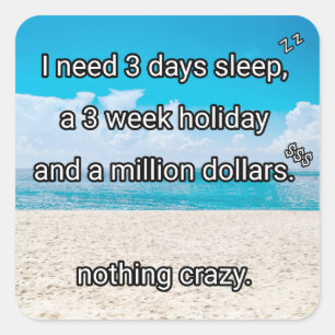 Adesivo Quadrado Preciso de uma pausa