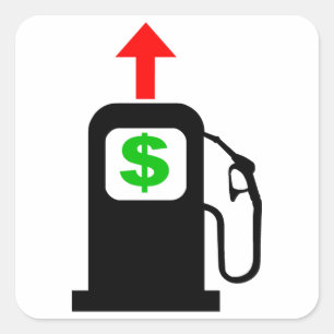 Adesivo Quadrado Preços do gás ascensão