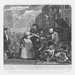 Adesivo Quadrado Prendido para o débito