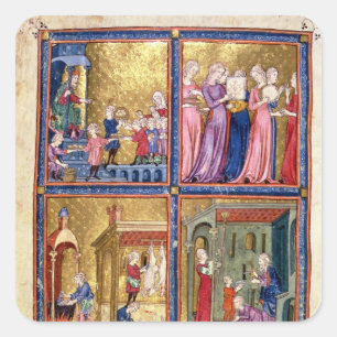 Adesivo Quadrado Preparações para o Passover