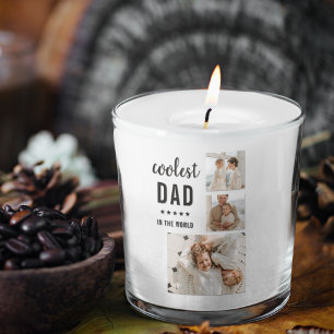 Adesivo Quadrado Presente do Dia de os pais Feliz de Fotos de Colag