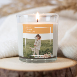 Adesivo Quadrado Presente para o Dia de Ação de Graças da Família M