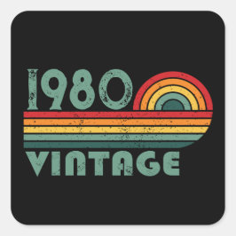 Adesivo Quadrado Presentes de aniversário personalizados