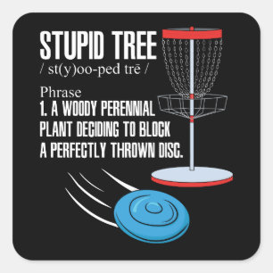 Adesivo Quadrado Presentes de Golf de Disco