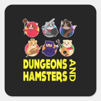 Adesivo Quadrado Presentes Engraçados de Hamster