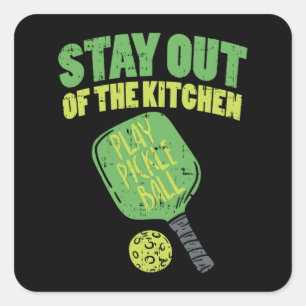 Adesivo Quadrado Presentes Engraçados De Pickleball