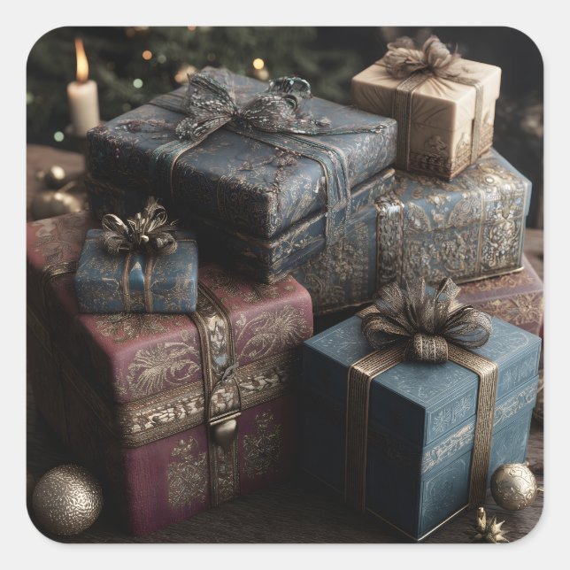 Adesivo Quadrado Presents (Frente)